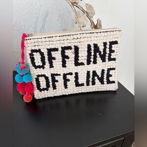 Shiraleah OFFLINE Clutch W/Pompoms vacation summer fun bag